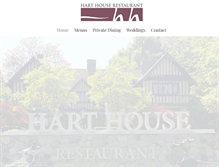Tablet Screenshot of harthouserestaurant.com